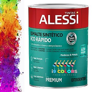 Alessi Esmalte Sintético Eco Rápido Base Água  0,8 litro - Base A Brilhante