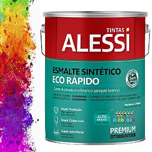 Alessi Esmalte Sintético Eco Rápido Base Água  3,2 litros - Base B Brilhante