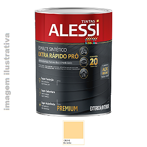 Alessi Esmalte Sintético Extra Rápido Pró  0,9 litro - Creme Brilhante
