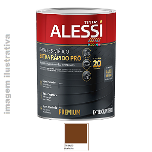 Alessi Esmalte Sintético Extra Rápido Pró  0,9 litro - Tabaco Brilhante
