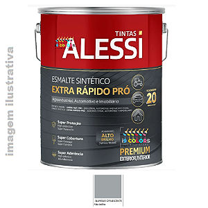 Alessi Esmalte Sintético Extra Rápido Pró  3,6 litros - Alumínio Opalescente Brilhante