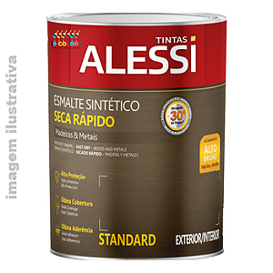 Alessi Esmalte Sintético Seca Rápido  0,9litro - Branco Acetinado
