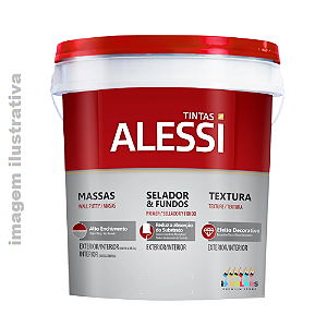 Alessi Fundo Preparador De Paredes 18 litros - Natural
