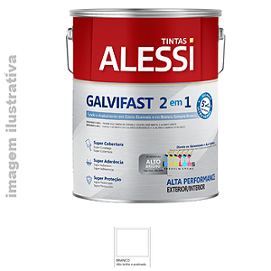 Alessi Galvifast 2 em 1 fundo e acabamento  3,6 litros - Branco Brilhante