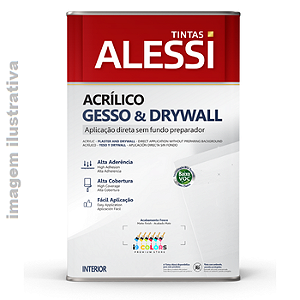 Alessi Tinta Gesso e Drywall 18 litros - Branco Fosco