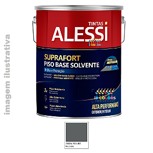 Alessi Suprafort Tinta Piso Base Solvente  3,6 litros - Cinza Escuro Munsell Brilhante