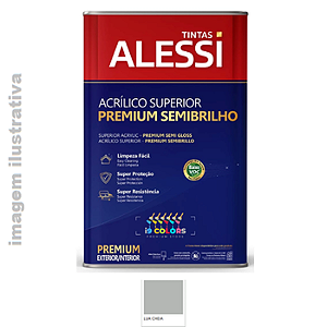 Alessi Tinta Acrílica Superior Super Lavável 18 litros - Lua Cheia Semibrilho Lavável