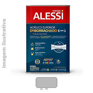 Alessi Tinta Acrílico Superior Emborrachado 6 em 1 18 Litros - Véu Coral SC
