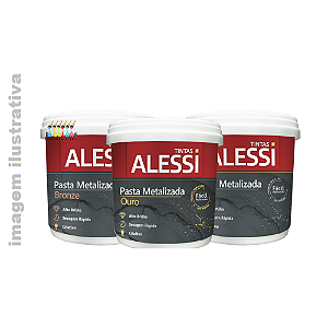 Alessi Pasta Metalizada 200 gramas - Bronze