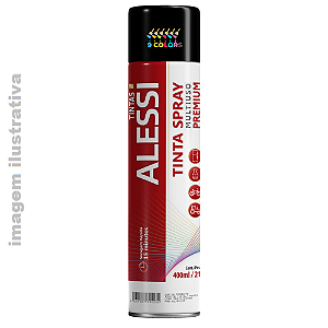 Alessi Spray Brilhante - Preto Brilhante