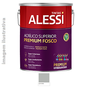Tinta Acrílica Alessi Acrílico Superior Premium  3.6 litros - Lua Cheia Fosco