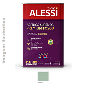 Tinta Acrílica Alessi Acrílico Superior Premium 18 litros - Alecrim Fosco