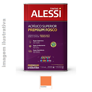 Tinta Acrílica Alessi Acrílico Superior Premium 18 litros - Tangerina Fosco