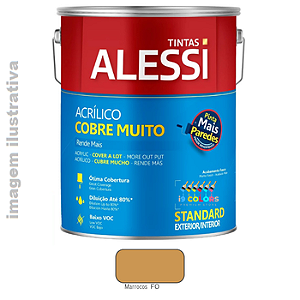 Tinta Acrílica Alessi Cobre Muito  3,6 litros - Marrocos Fosco