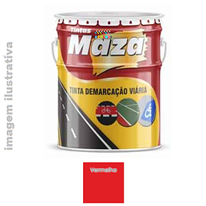 Tinta para Demarcação Viária 18 litros Maza - Vermelho