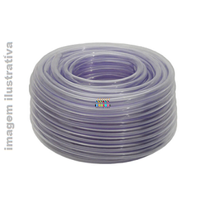 MANGUEIRA NIVEL PVC CRISTAL 5/16POL X 1.5MM REFORCADA PRIMAVERA - Transparente