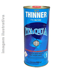 Thinner Para Limpeza 0,9 litro Itaqua 16 - Incolor