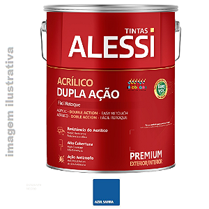 Alessi Dupla Ação Fosco 3,6 Litros - Azul Safira Fosco