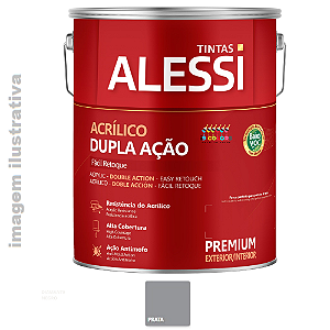 Alessi Dupla Ação Fosco 3,6 Litros - Prata Fosco