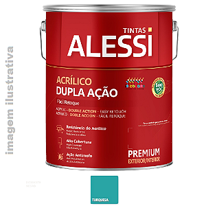 Alessi Dupla Ação Fosco 3,6 Litros - Turquesa Fosco