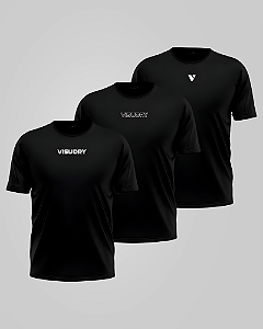 Kit 3 Camisetas Masculina Dry Fit Focus - Escolha do seu jeito!