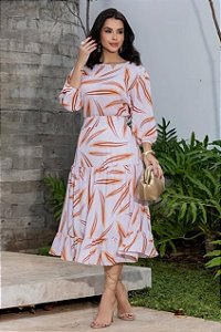 Conjunto White Flower de Saía e Blusa