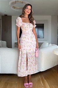 Vestido Midi Floral Sienna