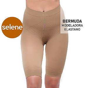 Bermuda Modeladora com Elastano Afina Cintura Compressão