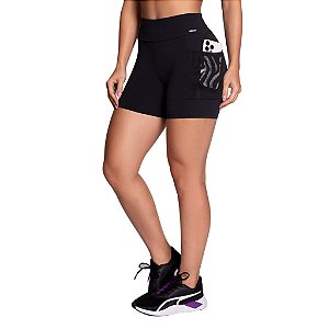 Bermuda Fitness Bolso Telado Poliamida