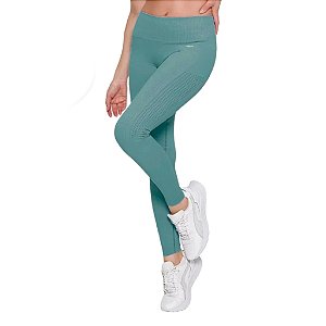 Calça Legging Sem Costura Detalhe Lateral Resistente Grossa