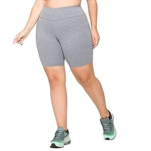 Bermuda Fitness Cós Alto Plus Size Selene Feminina