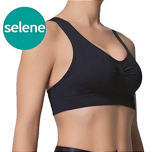 Top Sutiã Decote Nadador Sem Costura Selene Lingerie Original