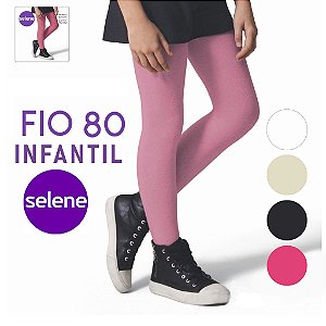 Meia Calça Fio 80 Algodão Infantil Juvenil Selene