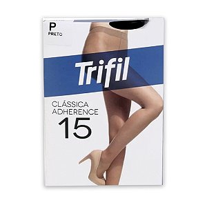 Meia Calça TRIFIL Fio 15 Cacau Clássica Adherence Transparente Fina Original