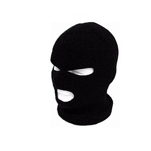 Touca Ninja Balaclava Motoqueiro com Abertura Olhos e Boca para Capacete