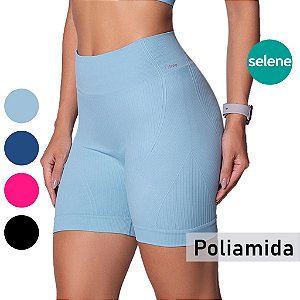 Shorts Bermuda ZERO Transparência Compressão Ajuste Perfeito Fitness Sem Costura Texturizada Look Treino Academia