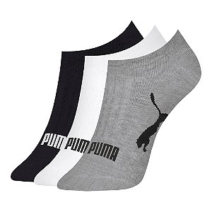 Kit 3 Pares Meia Feminina Sapatilha Invisível Puma
