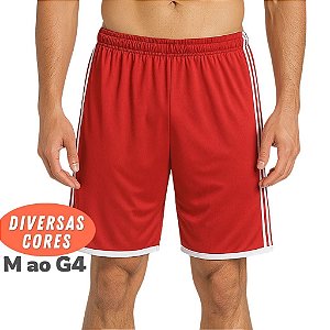 Bermuda Shorts Masculino M até G4 Calção Esportivo Listras Laterais