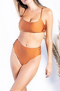Conjunto Hot Pant Botões Âmbar