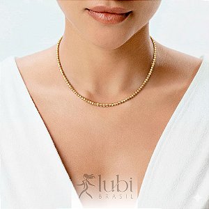 Colar Lubi Choker Citrino