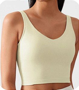 Top Lubi Sports Bra Creme
