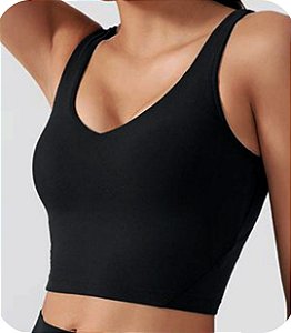 Top Lubi Sports Bra Preto