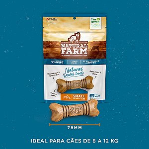 Snack Dental Treats Porte Pequeno 210g Natural Farm