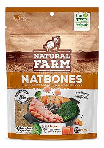 Snack Natural Farm Natbones Pet Sabor Frango Para Cães 340gr