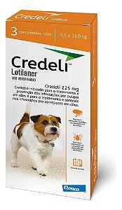 Antipulgas credeli Cães 5,5 A 11kg - 3 Comprimidos 225mg