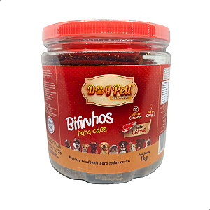 Petisco Para Cães Bifinho Dog Peti Pote 1kg Proteína