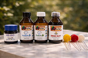 COMBO KIT SANITIZANTE VIDRO + DMSO 99% 100ML CADA FRASCO + AZ-150