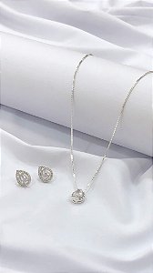 CONJUNTO DE PRATA 925-BRANC0