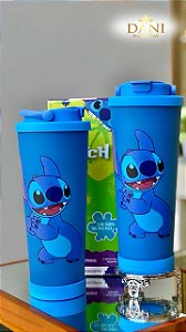 Copo Shake Stitch Disney 850ml – Zona Criativa com Tampa Antivazamento