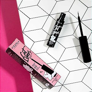 Delineador Líquido Vizzela Cat Lovers - Ultra Black